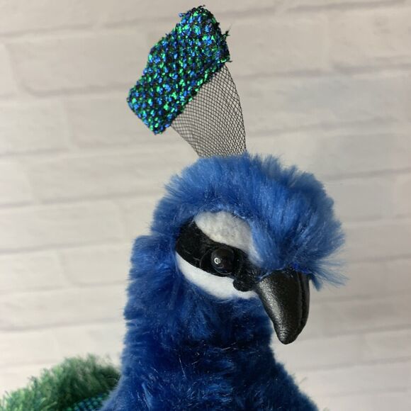 Folkmanis Puppet Peacock Bird Colorful Hand Play Puppet Plush - Picture 4 of 7